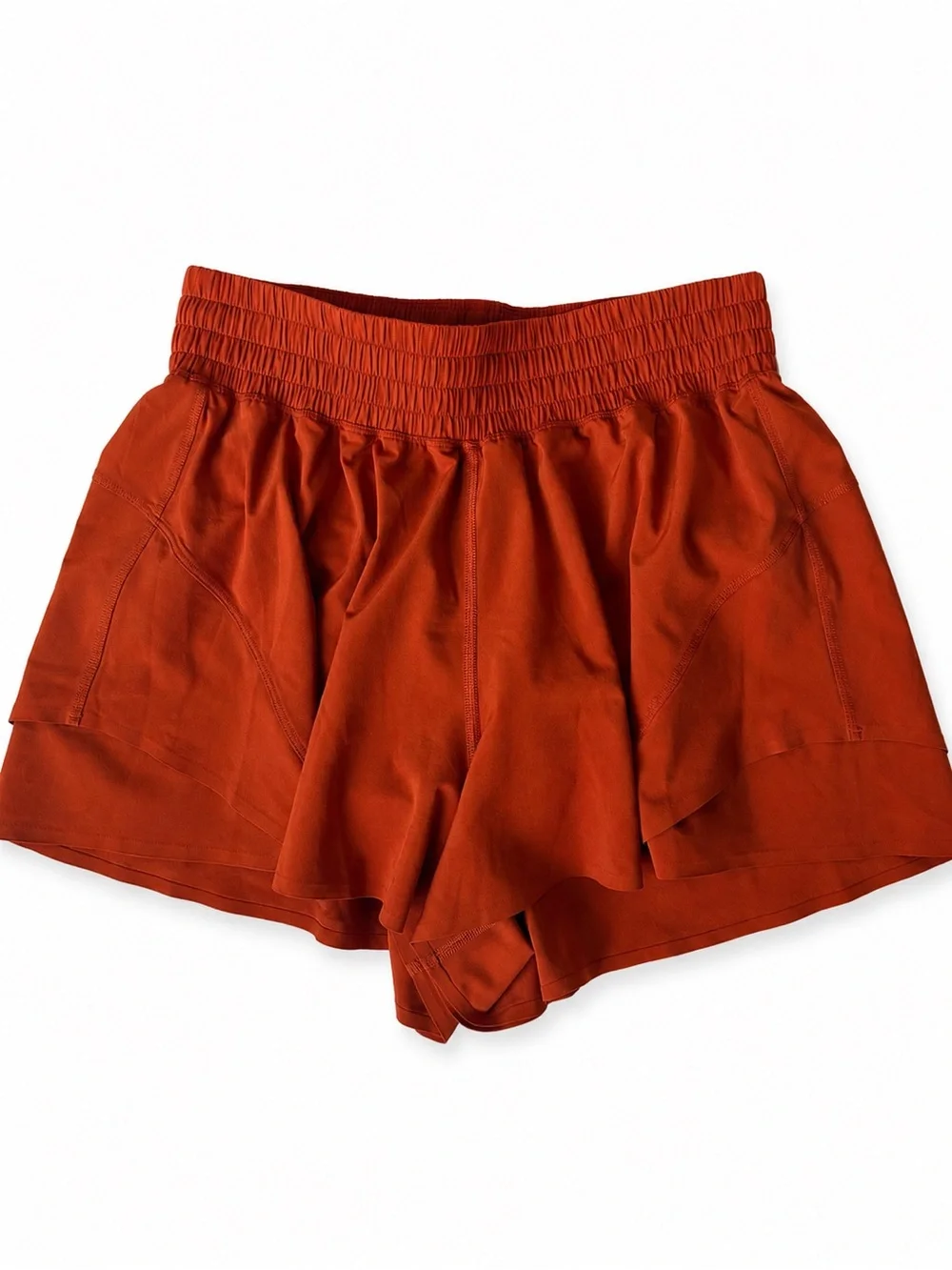 Lululemon Shake It Out High-Rise Running Short 2.5 Burnt Orange S Lulu